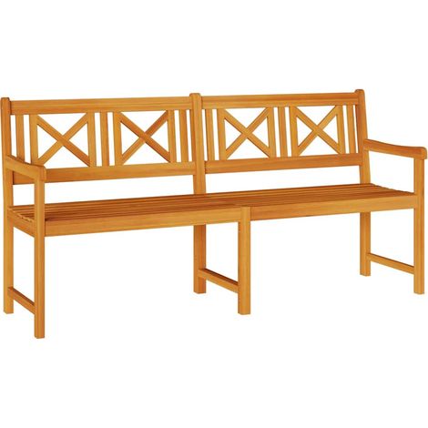 Banc de jardin Banc extérieur Banquette de jardin Marron 180 x 56 x 90 cm Bois d'Acacia Massif (1/5)