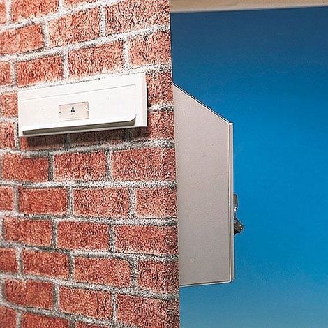 ARREGUI V4071 Buzón Recogecartas Maxi de Acero Para Puertas o Verjas en el Interior, Boca Recogecartas de 33x4 cm, Tamaño M (Correo DIN A4 y Revista), Resistente a la Intemperie, Blanco