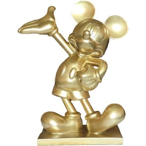 DISNEY Statua Ornamentale 3D Topolino Oro 47 cm