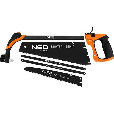 Sierra de mano neo tools 44-651 mango ergonómico cambio rápido (1/3)