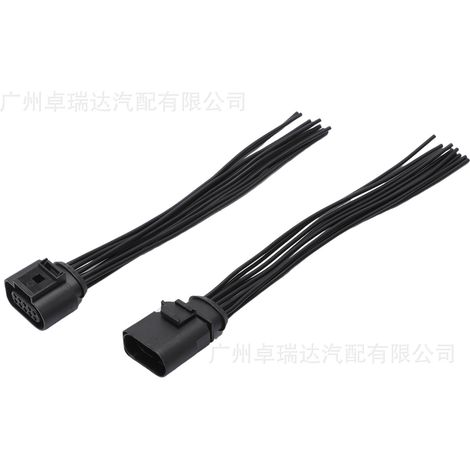1J0973735 1J0973835 Zwei Kabelbäume für Kfz-Scheinwerfer, passend für Volkswagen Scheinwerferstecker-Reparaturteile (1/4)
