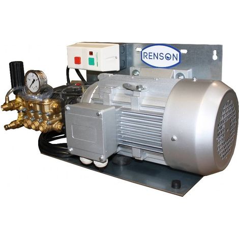 Renson – Nettoyeur haute pression thermique 80 bar – Débit 21 L/min – Moteur triphasé 3 kW – Pompe radiale – Vanne de décharge thermique