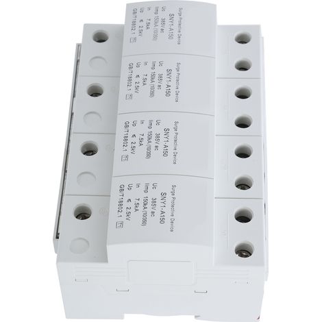 Parafoudre 4 pôles disjoncteur protection contre surtensions domestique 385V AC 150kA (1/5)