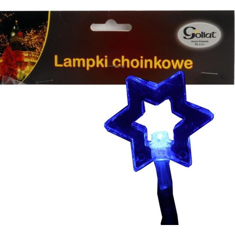 Stelle LED blu su filo trasparente per decorazioni natalizie (1/5)