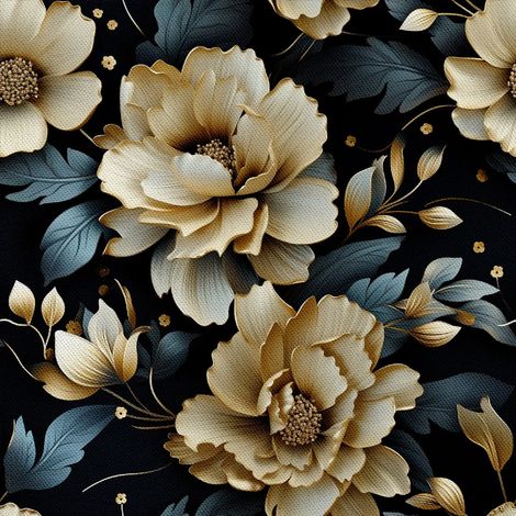 Dekorativer Outdoor-Stoff Oxford - Motiv Blumen I DX5208 (1/5)
