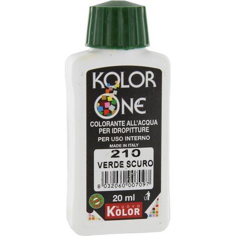 COLORANTE KOLOR ONE 20 ML VERDE SCURO 210 Q.TA 12