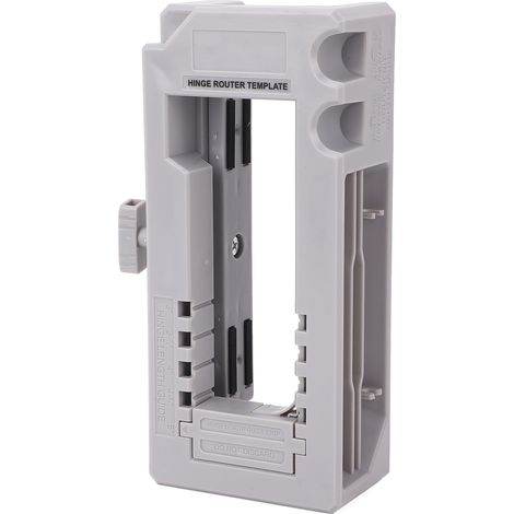 Gabarit de perçage réglable pour charnière de porte, guide d'installation pour défonceuse, longueur 3-5 pouces, épaisseur 1/4 ou 5/8 pouces (1/5)