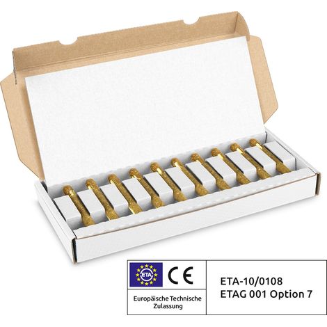 Capsule d'ancrage chimique IsolBau M16, lot de 10 (1/5)