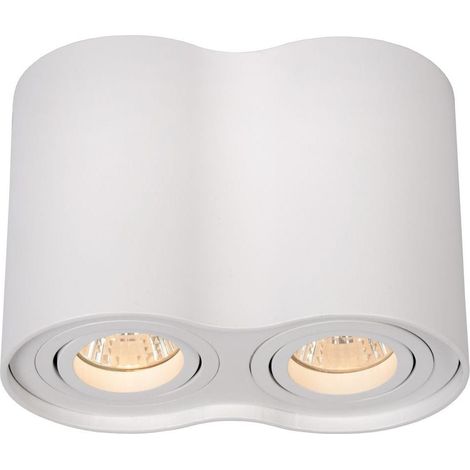 Lucide Tube plafoniera 2 faretti GU10 bianca 50W 22952 (1/5)