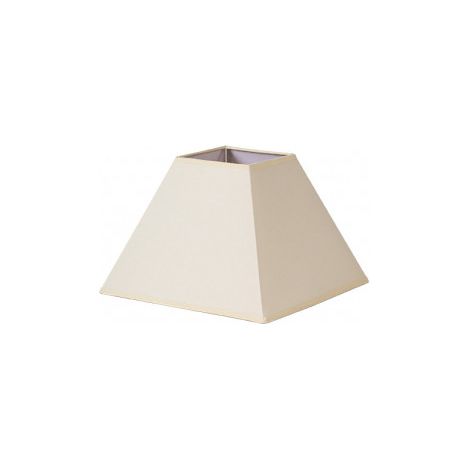 Paralume piramide mezzo e27 beige 25dx11dx18h   tessuto popeline