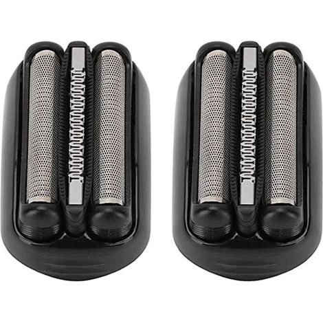Têtes de rasoir pour Série 3 - Compatible 301S 310S 320S 330S 340S 360S - Lot de 2 rechanges noirs en métal et plastique (1/4)