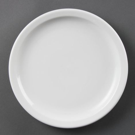 Assiettes À Bord Étroit Blanches 230mm (Lot de 12) - Ref CB489 - Olympia (1/4)