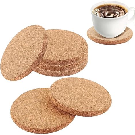 Dessous de plat liège Diamètre 10 cm Ronds Antidérapants Résistants chaleur casseroles plats gratin poêles (1/5)