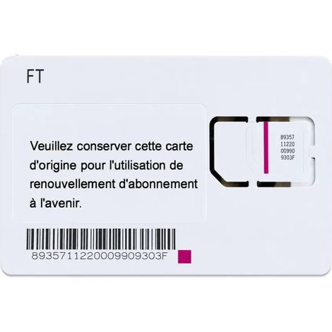 Renouvellement d'abonnement 1 an - Carte SIM pour traceur GPS Ducatillon (1/2)