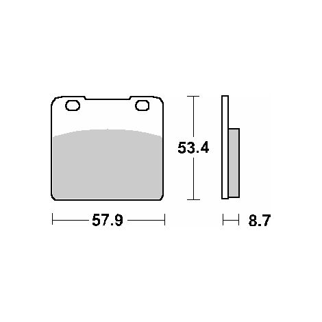 Pastillas de freno SBS KH103 Street Standard Cerámica Negra