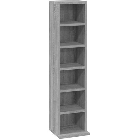 CD Cabinet Grey Sonoma 21x20x88 cm Engineered Wood vidaXL