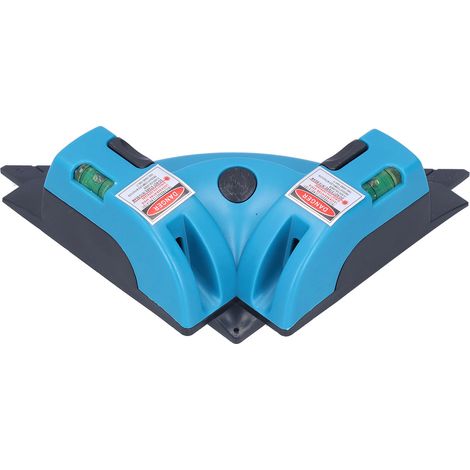 Niveau laser infrarouge à angle droit de 90 degrés, outil de mesure par projection de ligne laser (bleu) (1/5)