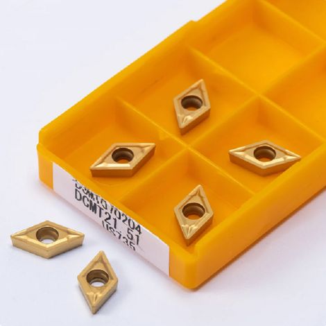 SET 10 INSERTI UTENSILI TORNIO DCMT070204 US735 - MITSUBISHI - PLACCHETTE