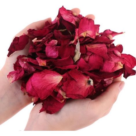 Pétales De Rose Séchées - Pour Bain Et Aromathérapie - Décoration Romantique - 20 G 50 G Ou 100 G (1/4)