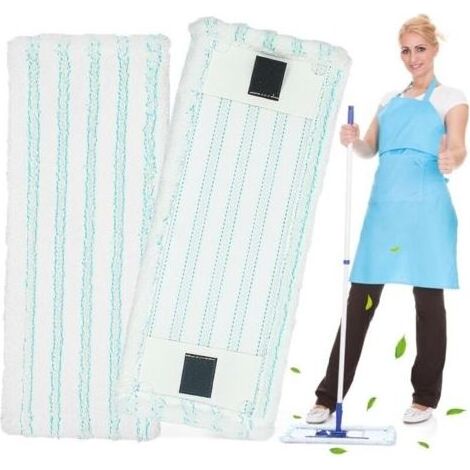(2 Pièces)2 Pièces Serpillères de Rechange Kit, Serpillères en Microfibre pour Leifheit Clean Twist M Ergo Micro Duo, Remplacement des Têtes de Recharge de Vadrouille pour Tous Types De Sols (1/5)