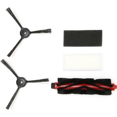Kit de remplacement de filtre pour brosse principale, brosse latérale et balai, compatible avec les balayeuses Lefant M200/M201/M520M/M571/T700 (1/5)