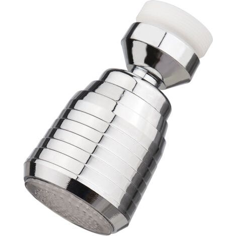 Lumière LED robinet jet orientable, 7 couleurs auto changeantes, compatible cuisine et salle bain, énergie hydraulique, sans pile
