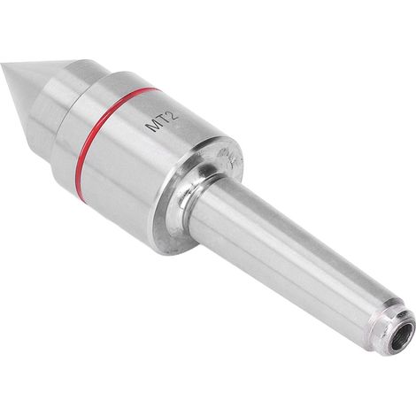 Lot de 2 pointes tournantes MT2 en acier haute carbone 60° pour tour rapide et tour CNC (1/5)