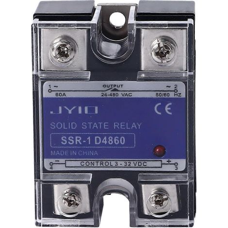 Einphasen-Halbleiterrelais (DC/AC) mit SSR-Halbleiterspannungsregler, Eingang 3–32 V DC, Last 24–480 V