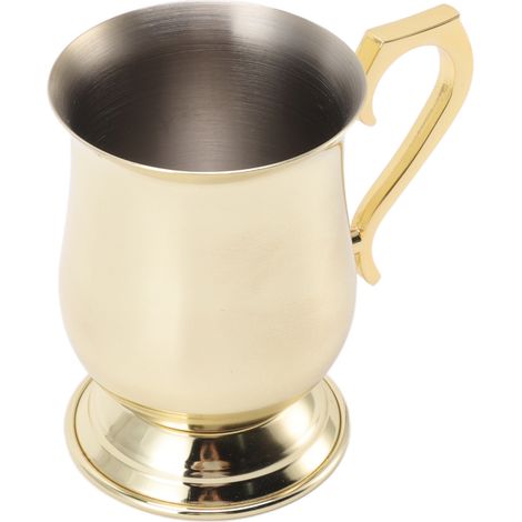 Mug Moscow Cocktail Mule en acier inoxydable antirouille, multifonctionnel, plaqué or, idéal pour la bière, le thé glacé et le café glacé. (1/5)