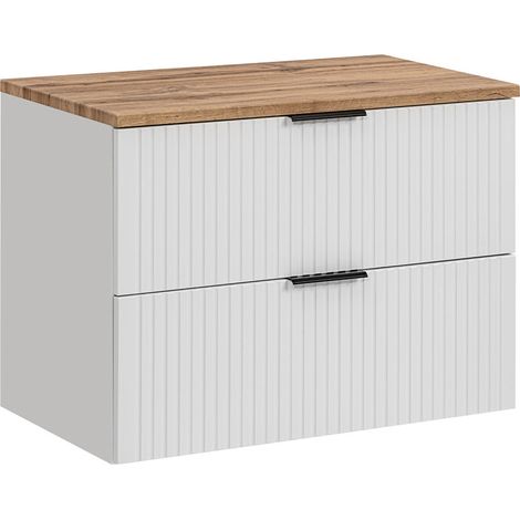 Mobile bagno senza lavabo Adriel bianco 80cm (1/5)