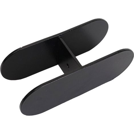 [NEUWERTIG] Verbindungsstück für Akustik-Trennwand HHG-958, Klammer Raumteiler, Stecksystem Metall schwarz für 2 Wände (1/5)