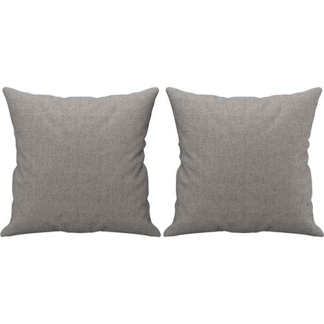 Maison Exclusive - Cojines decorativos 2 uds tela gris claro 40x4 (1/5)