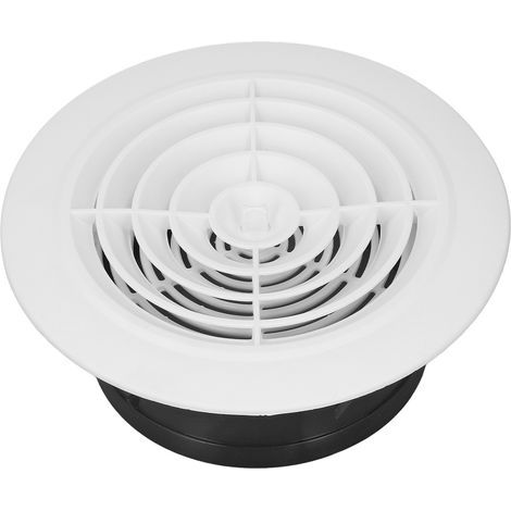 Couvercle de ventilation rond rotatif de remplacement, échappement d'air réglable pour salle de bains et cuisine 6 pouces (1/5)