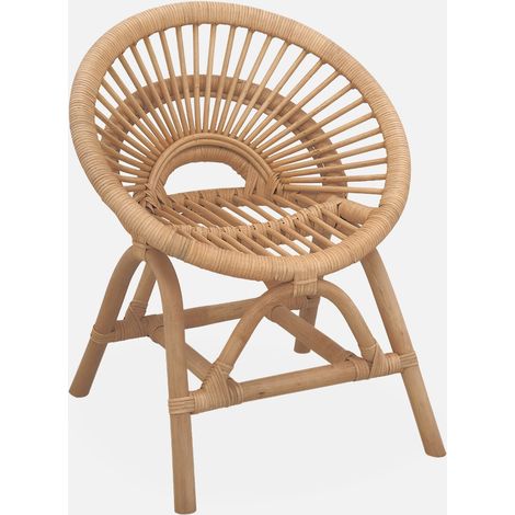 Sedia per bambini in rattan