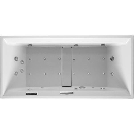 Vasca Vasca idromassaggio rettangolare 2° PIANO 280 l 190x90 bianco, 2 file Combi-Syst L