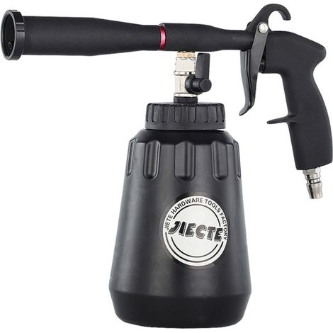 Pulvérisateur à mousse électrique portable nettoyage de voiture pulvérisation 2 en 1 haute pression soufflage de poussière et pulvérisation de liquide métal givré poignée ergonomique grande capacité p (1/5)