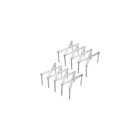 Porte-couvercles, lot de 2 supports de rangement multifonctionnels en acier inoxydable, organisateur d'ustensiles de cuisine pour ranger casseroles, couvercles en verre et planches à découper (1/5)
