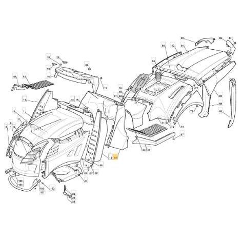 GRAUER ARMATURENBRETTHALTER 701785 TCX 05/06 ORIGINAL STIGA - 325785228/1