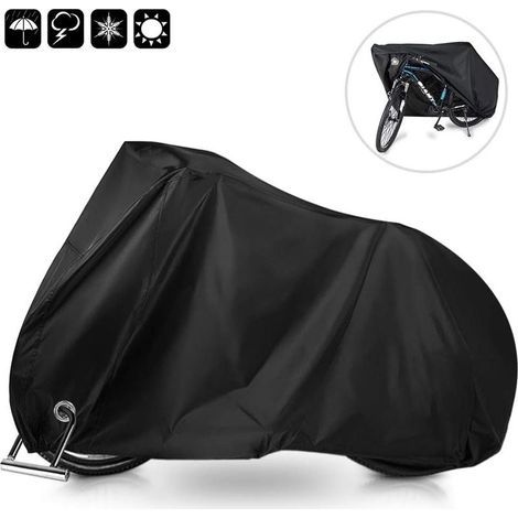 Bâche pour voiture Housse de Vélo, Housse de Protection pour Vélo Imperméable Housse pour Vélo étanche Anti poussière Protection UV Housse de Pluie de Vélo pour VTT et Vélo de Route 200x70x110cm (1/5)