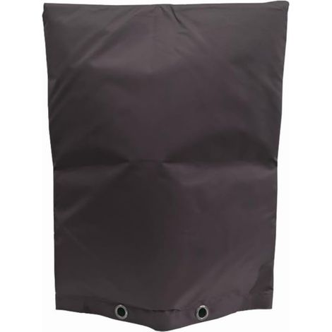 Housse d'isolation anti-refoulement imperméable pour extérieur contre la neige, le soleil, le vent, ajustement sécurisé 76,2 x 61 cm (noir, 61 x 61 cm) (1/5)