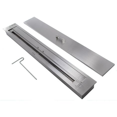 Purline – Insert cheminée grand bloc de combustion – Fibre céramique double couche – Réservoir 9L – Autonomie 10h – Réglage intensité des flammes