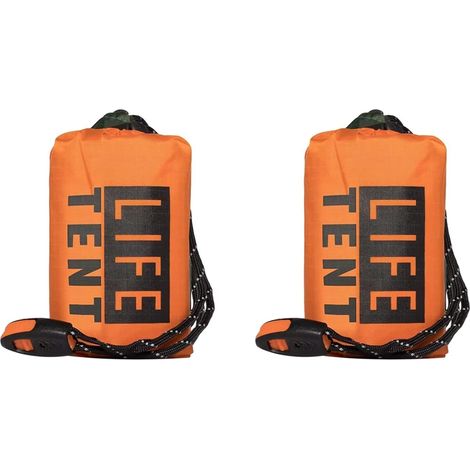 2X d'urgence Extérieure Isolée pour 2 Personnes, Imperméable, Sauvetage d'urgence, Isolée, avec Sifflet de Sauvetage, Anti-Déchirure (1/5)