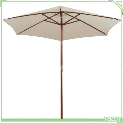 Parasol - FAFEICY - 42962 - 270x270 cm - Poteau bois - Protection anti-UV (1/5)