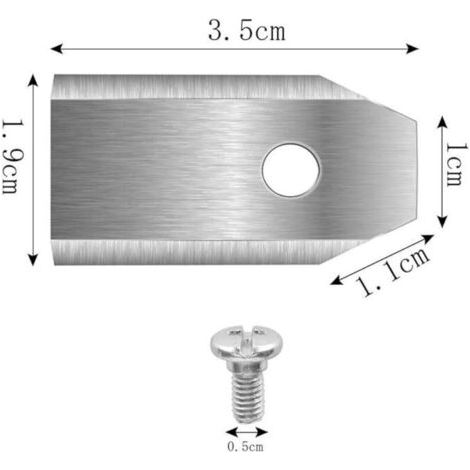 lames de rechange en titane - pour tondeuse robot Husqvarna Automower Gardena - avec carbure de titane - vis incluses (Jeu de 30 Argent) (1/3)