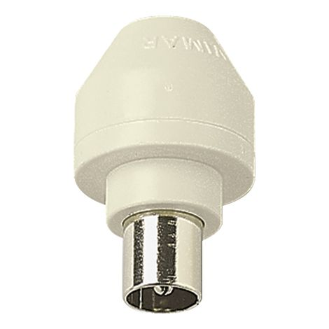 VIMAR - 01642 9,5 mm axialer TV-Stecker, elfenbeinfarben