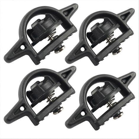 Système d'ancrage de fixation pour rail de benne pick-up, 4 pièces, taquets de serrage en métal robuste (1/5)