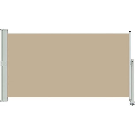 Auvent latéral 160 x 300 cm 100% polyester fer acier - Auvent de terrasse protection solaire jardin extérieur résistant (1/5)