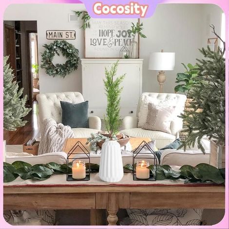 Cocosity Branche artificielle Simulation de branches de cyprès et de feuilles, plantes pour la décoration de la maison deco murale (1/5)