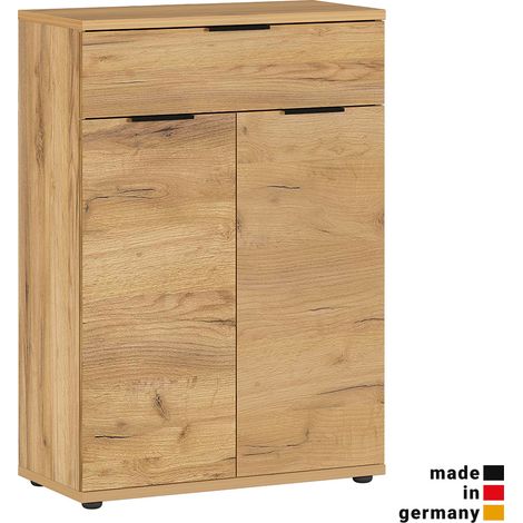 Garderobe Schuhschrank RABAT-01 in Navarra Eiche Nb., B/H/T: ca. 75/108/37 cm (1/4)