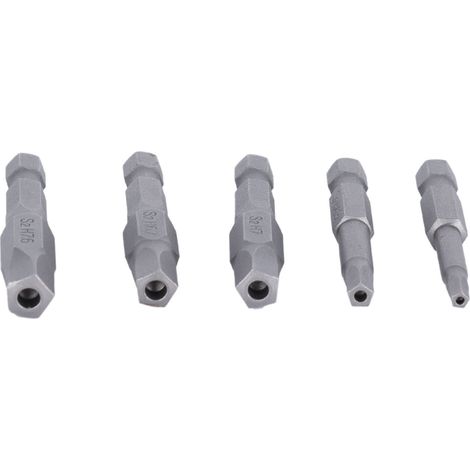 5 Pièces Embouts Magnétiques Hexagonaux, Clé à Choc Magnétique pour Perceuse, Jeu de Douilles pour Boulons et Écrous (1/5)